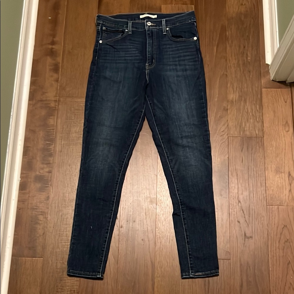 Levi's Women's Mile High Super Skinny Jeans - Dark Blue